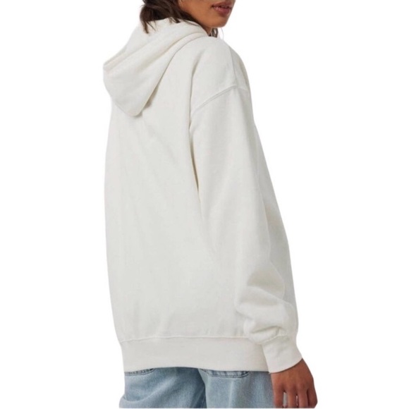 Naked Wardrobe White Oversized The Zip Up Hoodie size - XL - Picture 4 of 8